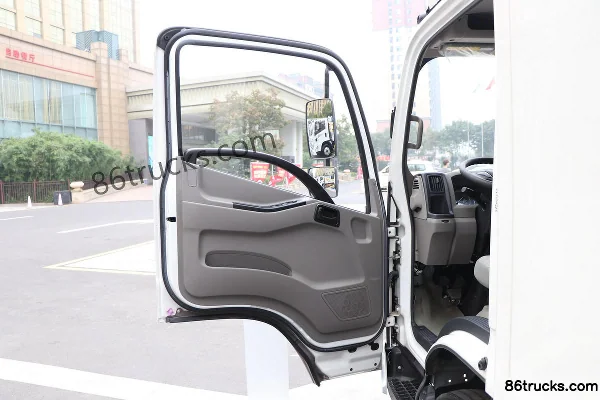 JMC Kaiwei Blue Whale 143 hp 4X2(6 wheels) 4.2m single-row van light truck Cab (1) | 86Trucks