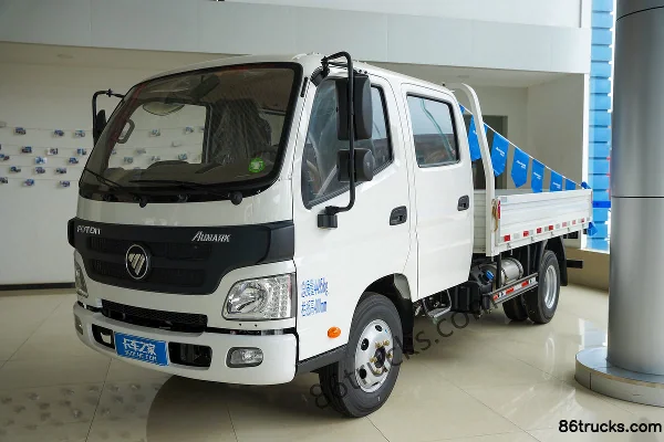 Foton Aumark 1 Series Engineering Edition 131hp 4X2(6 wheels) 3.22m Double Row Flatbed Light Truck (China VI) Exterior (3) | 86Trucks