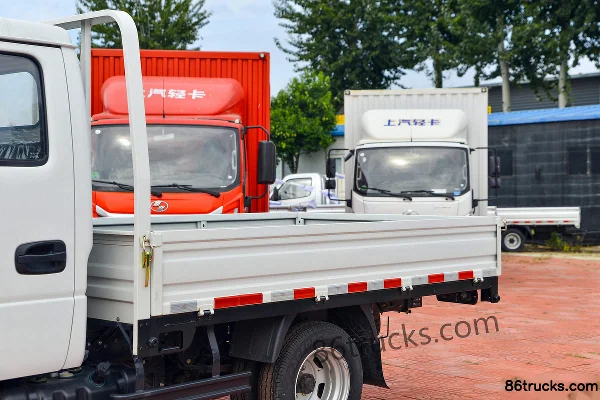 Yuejin Fuxing S80 95 hp 4X2(6 wheels) Diesel 2.65m Double-row Flatbed Mini Truck (China VI) Body (1) | 86Trucks