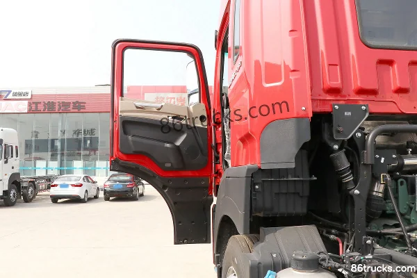 JAC Gallop A5WIII Heavy Truck 270hp 8X2(10 wheels) 9.5m wing opening box cargo truck Cab (1) | 86Trucks