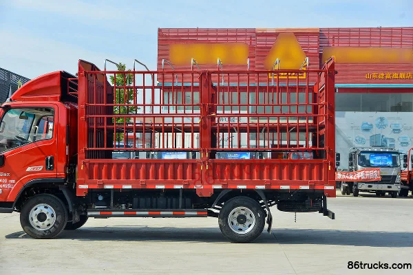 SHACMAN Commercial Vehicle Xuande Wing 9 Speed Edition 150hp 4X2(6 wheels) 4.15m Single Row Stake Truck (China VI) Body (2) | 86Trucks