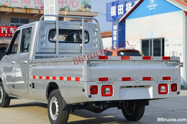 Foton Xiangling Q Integrated Comfort 1.6L 120 hp 4X2(6 wheels) Gasoline 2.5m double-row flatbed mini truck Body (3) | 86Trucks