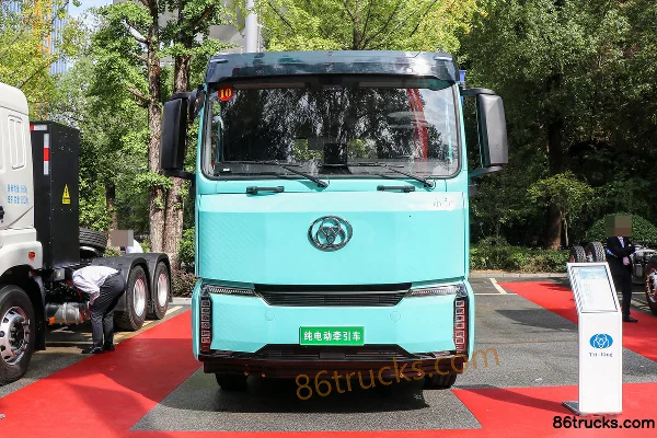 Sanhuan Shitong Haolong Xiaoman 6X4(10 wheels) Battery Electric Tractor Truck 350.21kWh Exterior (2) | 86Trucks