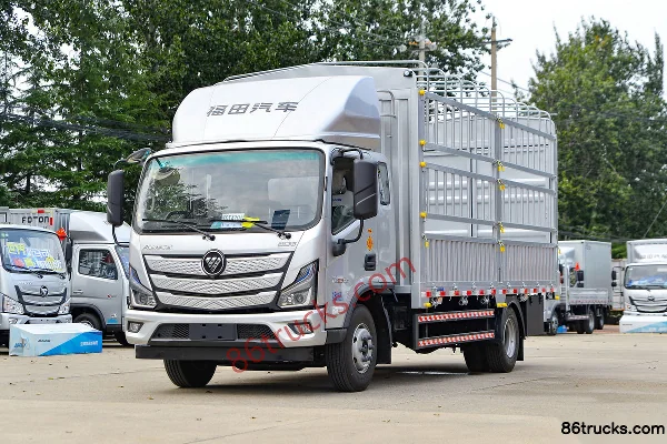Foton Aumark S3 Green Channel Seafood Version 170 hp 4X2(6 wheels) 5.15m Semi-cage Light Cargo Truck (China VI) (Ratio 4.875) Exterior (3)