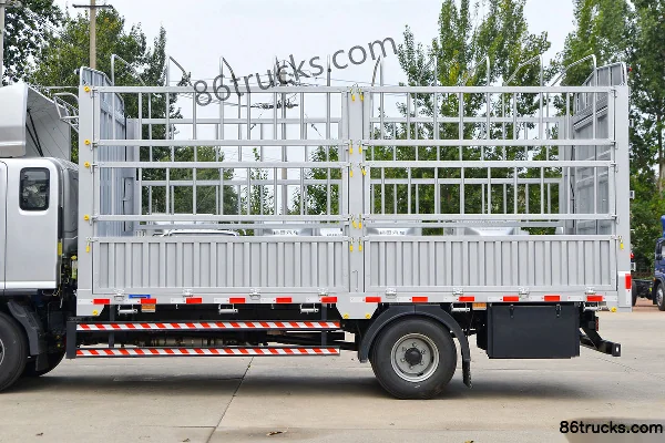 Foton Aumark S3 Green Channel Seafood Version 170 hp 4X2(6 wheels) 5.15m Semi-cage Light Cargo Truck (China VI) (Ratio 4.875) Body (2) | 86T