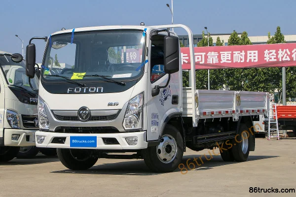 Foton Ollin New Jieyun Youth Invincible Edition 146 hp 4X2(6 wheels) 4.17m Single Row Flatbed Light Truck (Medium Body) Exterior (3) | 86Tru