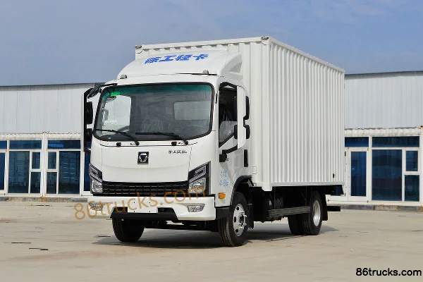 XCMG Hanchi 132ch 4X2(6 roues) 4.15m cabine simple camion léger fourgon Extérieur (3) | 86Trucks