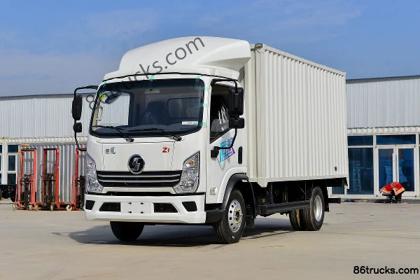 SHACMAN Light Truck Delong Z1 Houlang Platform Edition 140hp 4X2(6 wheels) 4.18m Single Row Box Van Light Truck (Zhuchi 5-speed) Exterior (3
