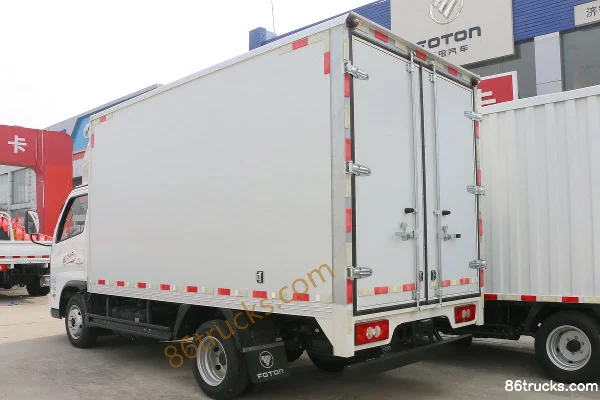 Foton Aoling M Card 2.0L 144hp 4X2(6 wheels) Gasoline 3.38m Single Row Box Mini Truck (Hydraulic Brake) Body (2) | 86Trucks