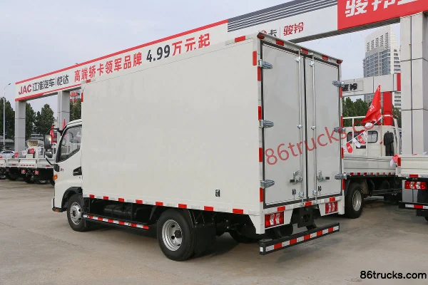 JAC Junling V3 88 ch 4X2(6 roues) Fourgon léger à cabine simple 3,7 m (HFC5040XXYP93K1B4V) Carrosserie (2) | 86Trucks