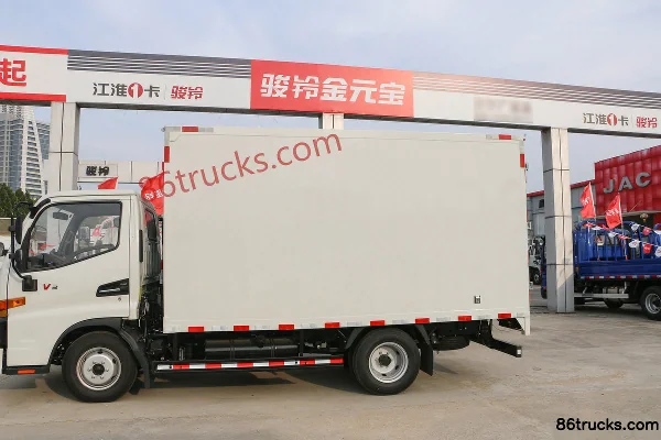 JAC Junling V3 88 ch 4X2(6 roues) Fourgon léger à cabine simple 3,7 m (HFC5040XXYP93K1B4V) Carrosserie (1) | 86Trucks