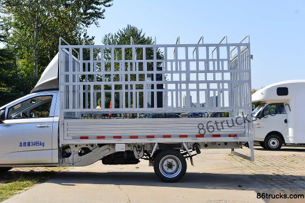 Lingshi Automobile Huangjin Ka Édition Pionnier 3,5T 3,52m cabine simple hybride rechargeable à autonomie étendue micro-camion à ridelles 13