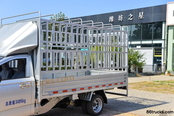 Lingshi Automobile Huangjin Ka Édition Pionnier 3,5T 3,52m cabine simple hybride rechargeable à autonomie étendue micro-camion à ridelles 13