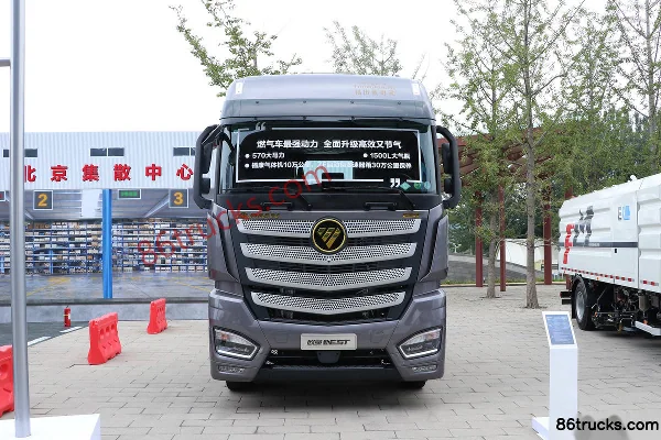 Foton Auman EST North Version 570hp 6X4(10 wheels) LNG Automatic Tractor Truck Exterior (2) | 86Trucks