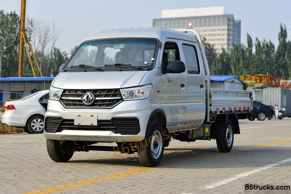 Dongfeng T3 (formerly Xiaobawang W) 1.6L 123hp 4X2(6 wheels) Gasoline 2.5m Double Row Flatbed Mini Truck (Single Rear Tire) Exterior (3) | 8