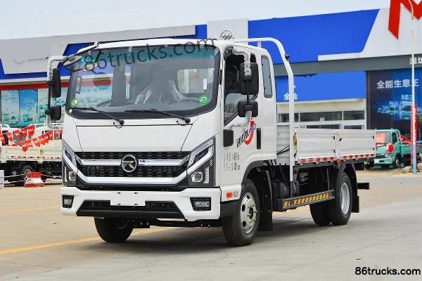 Kama Kaijie M3 Chuangye Edition PRO 140 hp 4X2(6 wheels) 3.83m Semi-Sleeper Flatbed Light Truck Exterior (3) | 86Trucks