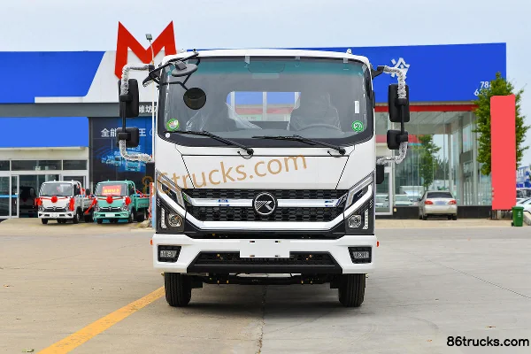 Kama Kaijie M3 Chuangye Edition PRO 140 hp 4X2(6 wheels) 3.83m Semi-Sleeper Flatbed Light Truck Exterior (2) | 86Trucks