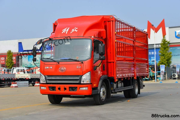 FAW Jiefang Hu VH 170hp 4X2(6 wheels) 5.16m Single-row Grating Cargo Truck Exterior (3) | 86Trucks