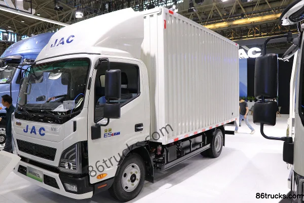 JAC Lingpao ES6 4,5 T 4,15 m cabine simple camion léger fourgon hybride rechargeable 17,28 kWh 4X2(6 roues) Extérieur (3) | 86Trucks