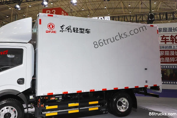 Dongfeng EV360 4,5T 4,2 m cabine simple fourgon léger 100% électrique 81,14 kWh 4X2(6 roues) Carrosserie (1) | 86Trucks
