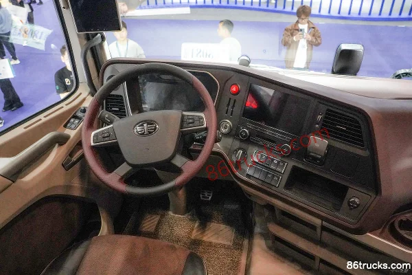 FAW Jiefang J7 Heavy Truck Chuangling Edition 6X4(10 wheels) Fuel Cell Tractor Truck Cab (2) | 86Trucks