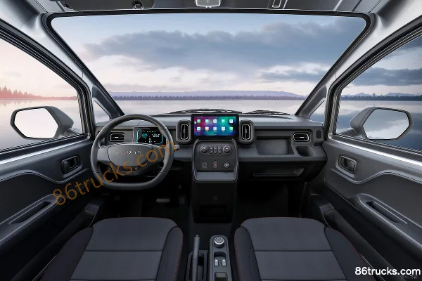 Lingshi Automobile Golden Warehouse Économique Luxe 3T 2 places 5,43 m fourgon fermé électrique pur 38,016 kWh Cabine (1) | 86Trucks