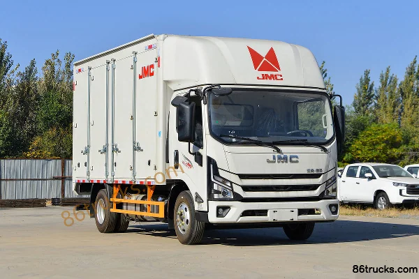 JMC Kaiyun+ Wide Body 2.5L Diesel 156hp 4X2(6 wheels) Fast Gear 8-Speed Air Brake 3.8m Semi-Cab Cargo Truck Exterior