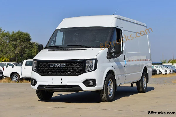 JMC Fushun 2023 146 ch 2,0T diesel 3 places automatique toit moyen fourgon fermé (China VI) Extérieur (3) | 86Trucks