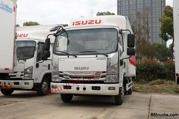 Qingling Isuzu KV100 115 hp 4X2(6 wheels) 3.83m Half-row Cage Light Truck Exterior (3) | 86Trucks