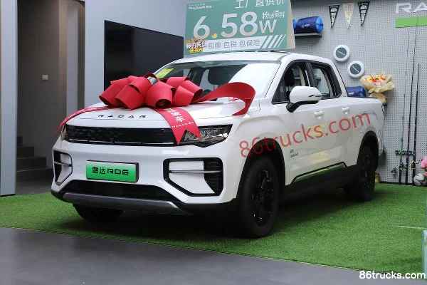Geely Horizon Chuangye 2WD Double-row electric pickup 63kWh Exterior (3) | 86Trucks