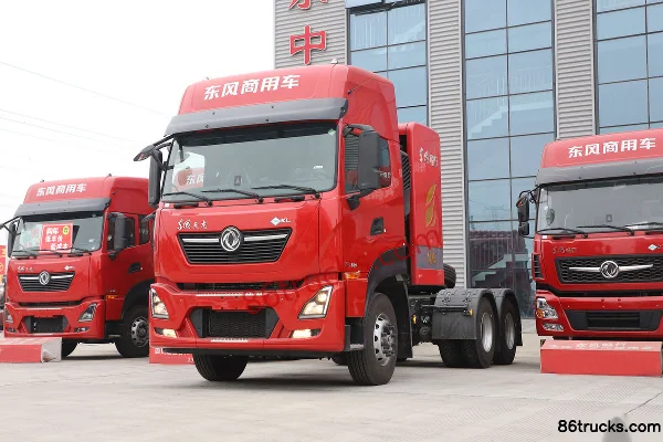 Dongfeng Tianlong KL Gas 500 hp 6X4(10 wheels) CNG Tractor Truck (Dongfeng 14-speed) (With Hydraulic Retarder) Exterior (3) | 86Trucks