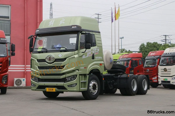 FAW Jiefang Qingdao JH5 Heavy Truck 480hp 6X4(10 wheels) LNG Tractor Truck Exterior (3) | 86Trucks
