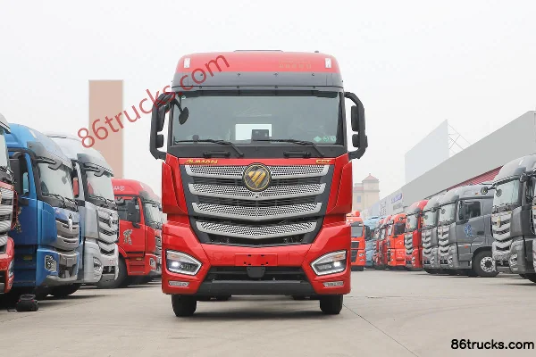 Foton Auman EST 530 hp 6X4(10 wheels) LNG Automatic Tractor Truck (Red) Exterior (2) | 86Trucks