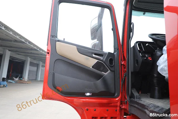 Foton Auman EST 530 hp 6X4(10 wheels) LNG Automatic Tractor Truck (Red) Cab (2) | 86Trucks