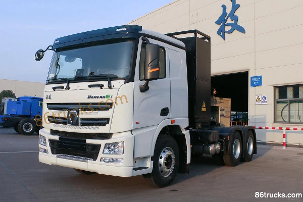 XCMG Truck Hanfeng E7 6X4(10 roues) tracteur routier 100% électrique à batterie interchangeable 281,91 kWh Extérieur (3) | 86Trucks