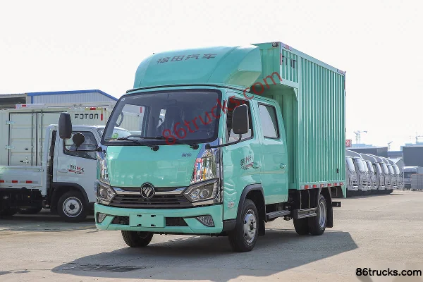 Foton Aoling M Card 1.5L 136 hp 4X2(6 wheels) gasoline 2.7m double-row box van light truck Exterior (3) | 86Trucks
