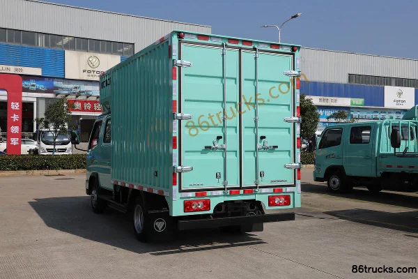 Foton Aoling M Card 1.5L 136 hp 4X2(6 wheels) gasoline 2.7m double-row box van light truck Body (2) | 86Trucks