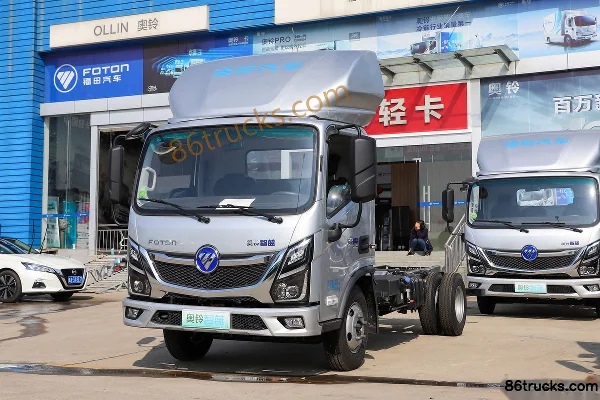 Foton Zhilan HL 4.5T 4,17 m cabine simple plateau ridelles hybride rechargeable 14,016 kWh 4X2(6 roues) Extérieur (3) | 86Trucks