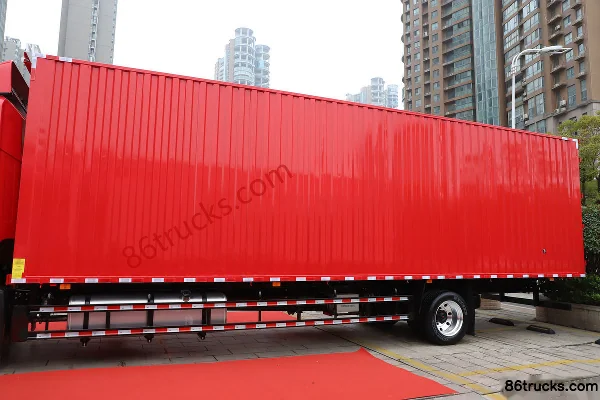 JAC Gallop A5X III camion porteur 300 ch 4X2(6 roues) 9,8 m carrosserie fourgon à ouverture latérale avec boîte AMT automatique (1) | 86Truc