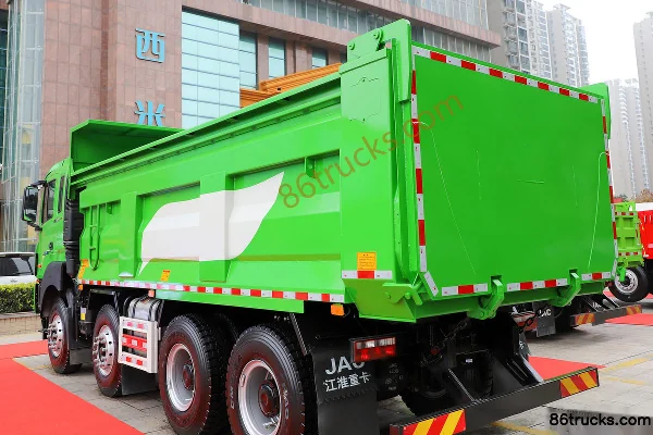 JAC Gallop K5X Heavy Truck 350hp 8X4(12 wheels) 6m Dump Truck (270 Rear Axle) Body (2) | 86Trucks