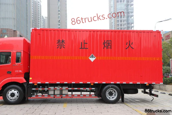 JAC Gallop A5X III heavy truck 220 hp 4X2(6 wheels) 6.8m miscellaneous dangerous goods box transport truck (Cool Boss brand) Body (1) | 86Tr