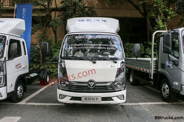 Foton Auman M Card 125hp 4X2(6 wheels) 3.7m Single Row Stake Truck Exterior (2) | 86Trucks