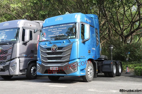 Foton AumanGTL Édition Star Wing 460 ch 6X4(10 roues) tracteur routier LNG automatique pour matières dangereuses Extérieur (3) | 86Trucks