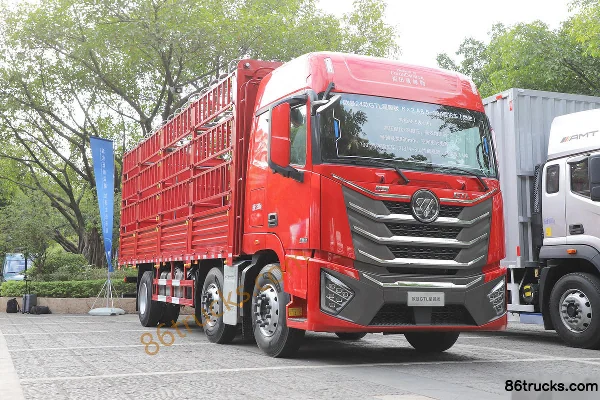 Foton AumanGTL Star Wing Pro Edition 8.5L Diesel 360 hp 8X2(10 wheels) Fast Gear 12-Speed 9.56m Cage Cargo Truck Exterio