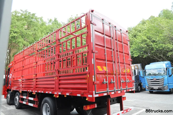 Foton AumanGTL Star Wing Pro 11.8L Diesel 470hp 8X4(12 wheels) ZF 12-speed AMT Automatic 9.56m Stake Truck Body (2) | 86Trucks