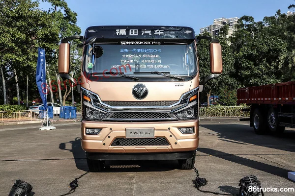 Foton Shenglong ES5 Pro 240 hp 6X2(8 wheels) 6.8m Side Panel Cargo Truck Exterior (2) | 86Trucks