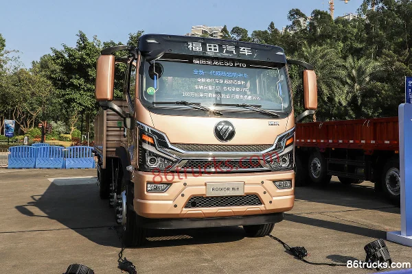 Foton Shenglong ES5 Pro 240 hp 6X2(8 wheels) 6.8m Side Panel Cargo Truck Exterior