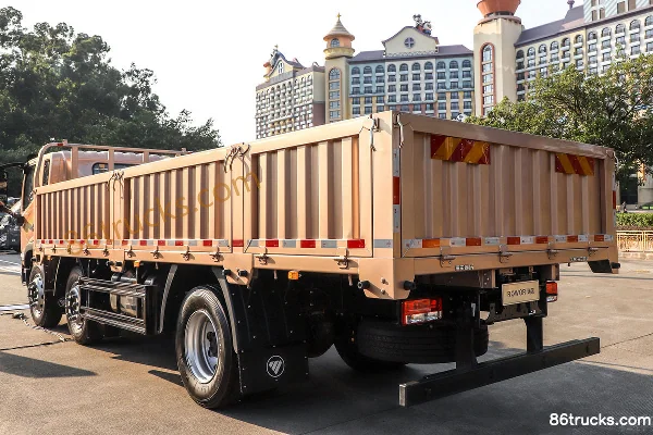 Foton Shenglong ES5 Pro 240 hp 6X2(8 wheels) 6.8m Side Panel Cargo Truck Body (3) | 86Trucks