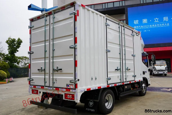 Foton Zhilan HL 4.5T 4.14m Single Row Plug-in Hybrid Box Light Truck (Yunnei) 14.016kWh 4X2(6 wheels) Body (2) | 86Trucks