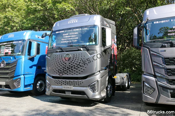Foton Auman Galaxy 580hp 6X4(10 wheels) LNG automatic tractor truck Exterior (3) | 86Trucks